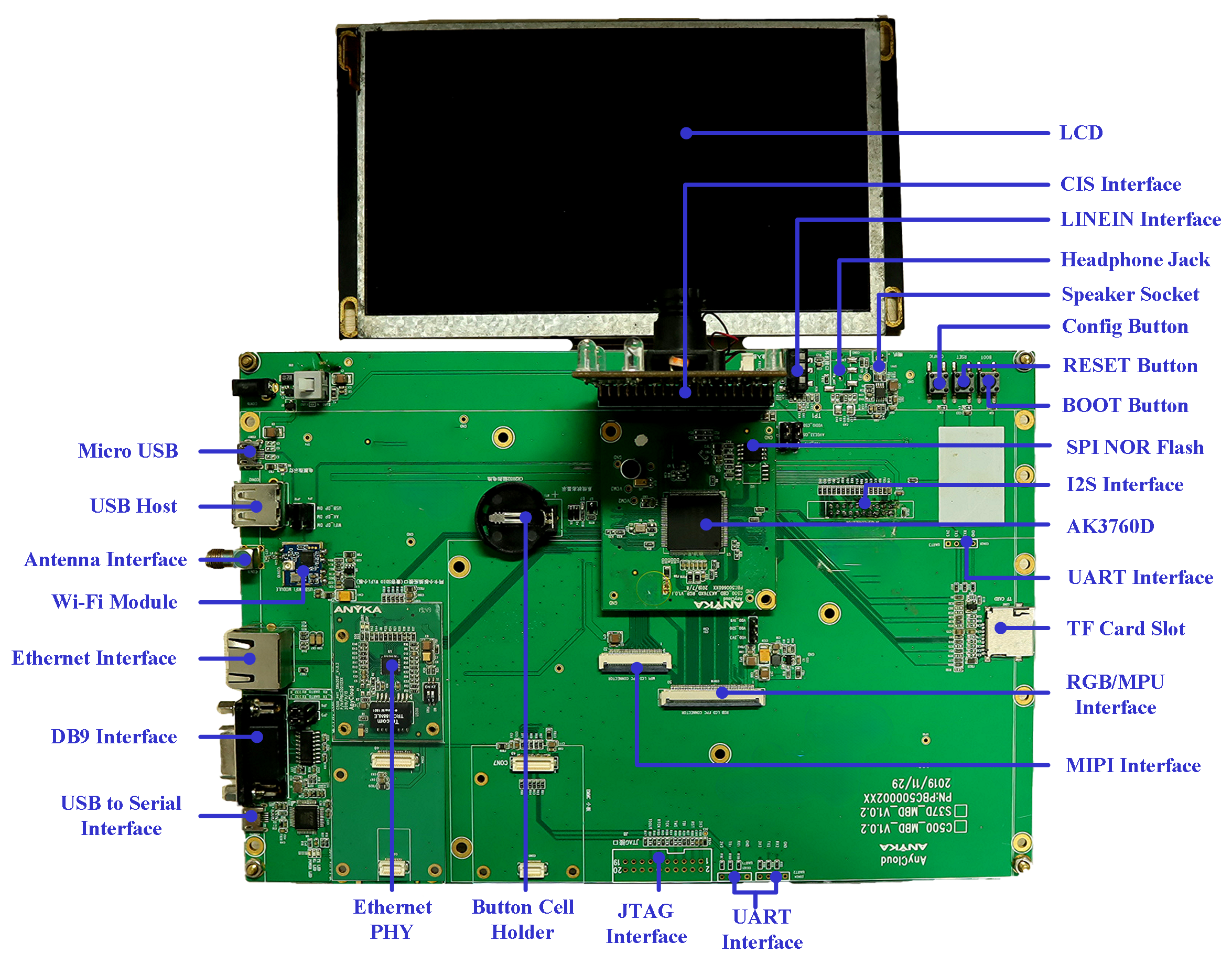 Sky37D Development Board Set C (Outdoor Unit of Video Doorbell System)